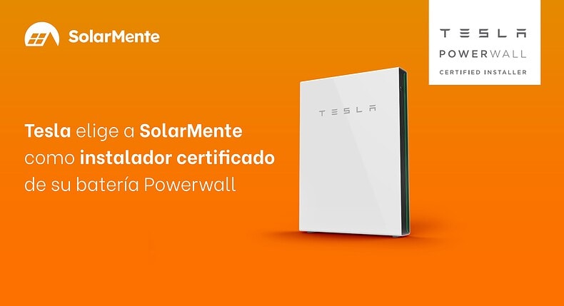 Tesla elige a SolarMente como instalador certificado de su batería Powerwall